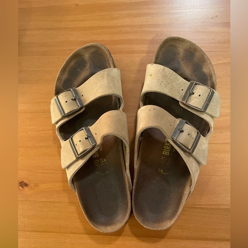 Birkenstock Arizona leather buckle sandals 40 9